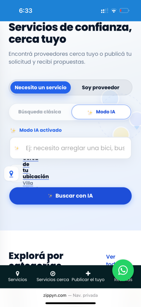 Prueba zippyn cerca